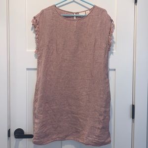Rachel Ahwell Linen Pocket Dress Medium